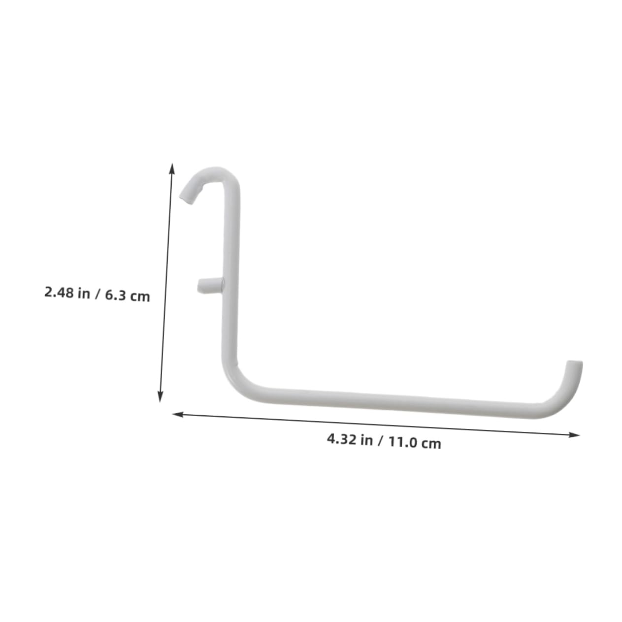 HEALLILY 4pcs Tool Hangers for Garage Wall Metal Paint Bracket Pegboard Hooks Kitchen