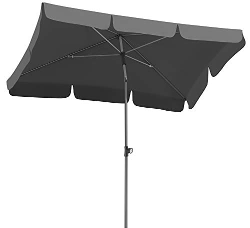 Schneider Locarno 718-15 Rectangular Parasol, 180 x 120 cm, Anthracite
