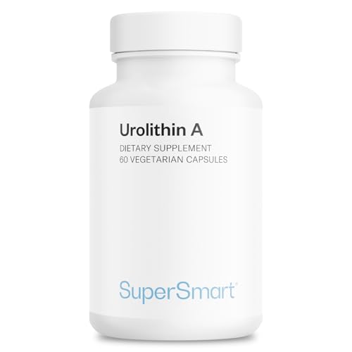 Supersmart Urolithin A - Advanced Mitochondrial & Cellular Renewal Supplement - Pomegranate Extract | Non-GMO & Gluten-Free - 60 Vegetarian Capsules