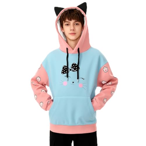 Sudadera con Capucha Infantil diseño Orejas Tejido Polar