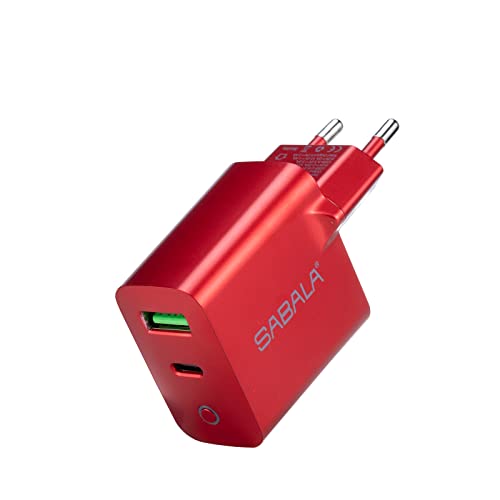 Carregador USB C SABALA 20W, Carregador rápido compacto e durável, SABALA C-01 para iPhone 14/13 Mini/13 Pro/13 Pro Max/12, Galaxy, Pixel 4/3, iPad/iPad mini (cabo não incluído)