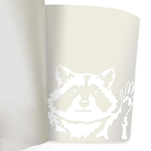Image of WIRESTER 6 inch Clear Vinyl Decal Sticker Decoration for Car Window (Or Any Flat Surface) - Raccoon Hands Out