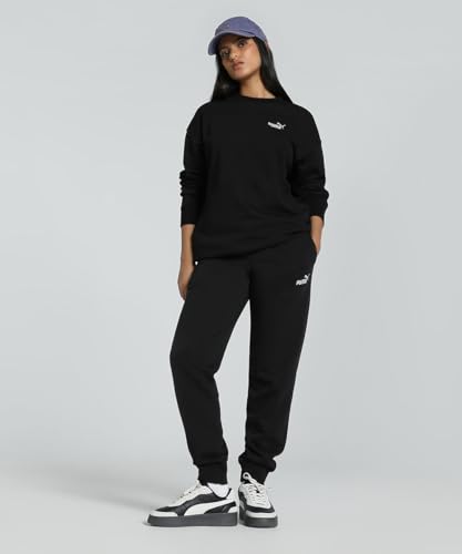 PUMA Mädchen Small No. 1 Logo Relaxed Crew Tr Hooded Sweatshirt, Puma Black, 3XL EU – Ansicht 3