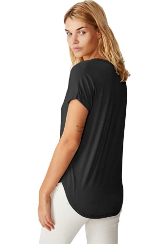 Image of Fabricorn Stylish Plain Up and Down Cotton Tshirt for Women