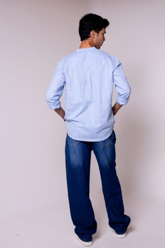 Image of Men's Regular Fit Reversible Checkered Shirt
