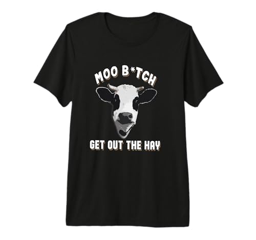 Cow Funny Animal Love Cows Farm Farmer Perfect Moo Gift Idea Premium T-Shirt