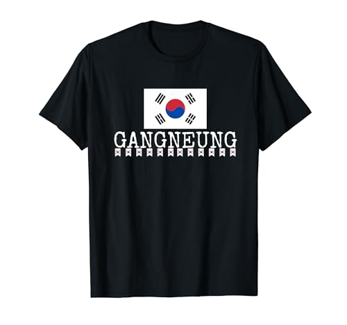 Novedad Gangneung City Corea del Sur Viajes Vacaciones Mujeres Hombres Camiseta