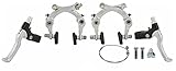 Lowrider Chrome Alloy U Bike Brake Set. Front and Rear Bicycle Brake Set Bike Brake Set