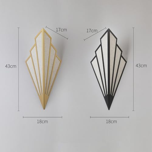 Lámpara de pared LED interior regulable dorada moderna para iluminación de escaleras 4