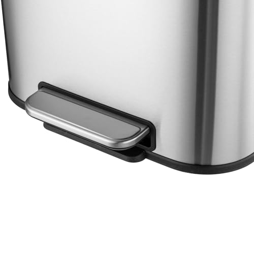 Caneca de Basura Rectangular Acero Inoxidable 50L miniatura 5