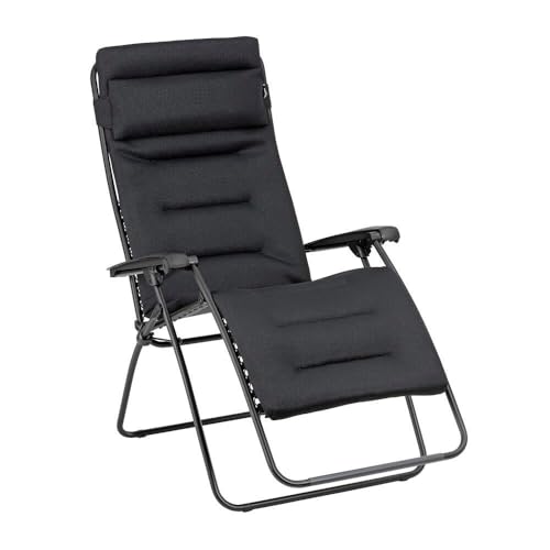 Lafuma MOBILIER - Gepolsterter Relaxsessel Zero Gravity RSX Clip XL - Klappbarer Liegestuhl für Garten und Innenbereich - Strapazierfähiges AirComfort®-Gewebe - Mehrpositionenliege XL, Komfortabel