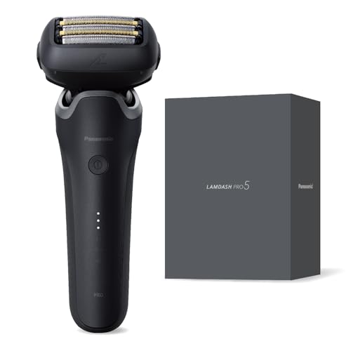 パナソニック メンズ シェーバー ラムダッシュ PRO 5枚刃 電動 髭剃り ラムダッシュAI⁺ ACアダプター充電 ES-L551D-K マットブラック