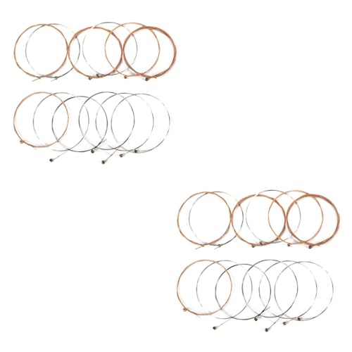 Toyvian 24 Pcs Electric Guitar Accessories Guitar Parts Stainless Steel Strings