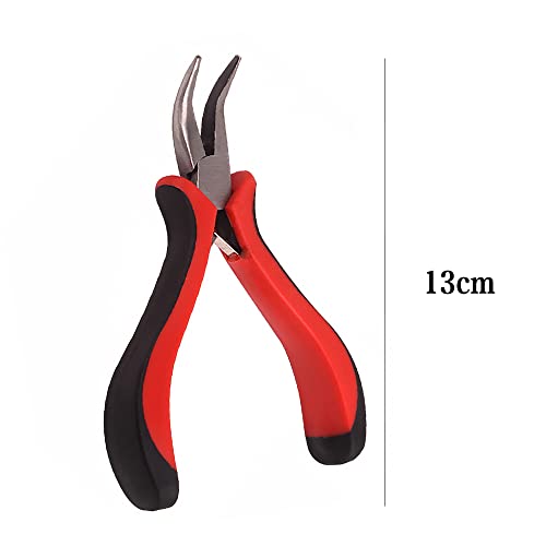 Mini Bent Nose Plier for Beading Jewelry Making and Crafts - Hand Tools Fine Pliers Functional Professional Tool - Image 2