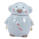 Alipis Caja de té de pingüino Contenedor de bolsitas de té contenedor de almacenamiento de hojas de té botes hermeticos infusor de te teapot lindo recipiente de té lata de almacenamiento