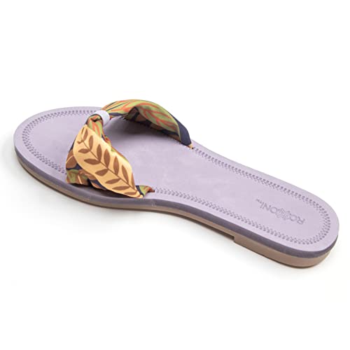 Floral Lace Strap Slippers for Women – Cute Womens Slippers with Color Flower Patterns – Boho Indoor Outdoor Womens Slippers for Summers – Stylish & Trendy Casual Slippers for Women 5