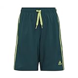 Shorts deportivos adidas B 3S WVN SRT Shorts, Legacy Teal/Pulse Lime, 1314 Boy\'s