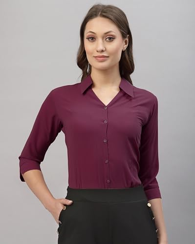 Image of Women's Poly Viscose Regular Fit Shirt, Casual and Formal Wear