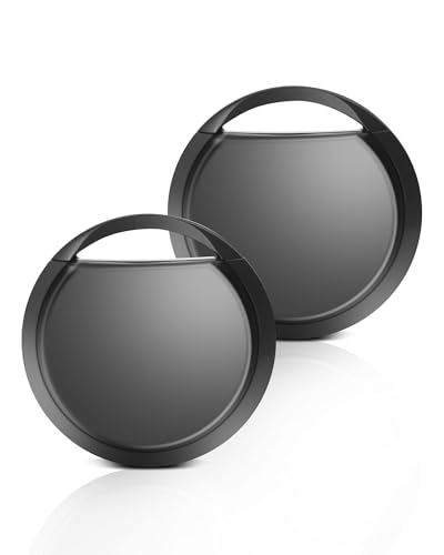 RUIZHI Android Smart Tag - Airtag Tracker kompatibel mit Google Mein Gerät Finden APP, IP67 Wasserdicht, nur Android, für Auffinden von Gepäckanhängern, Handys, Pässen, Schwarz, 2 Stück