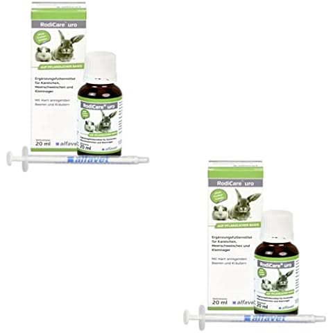 alfavet RodiCare URO | Doppelpack | 2 x 20 ml | Ergänzungsfuttermittel für Kaninchen Cover