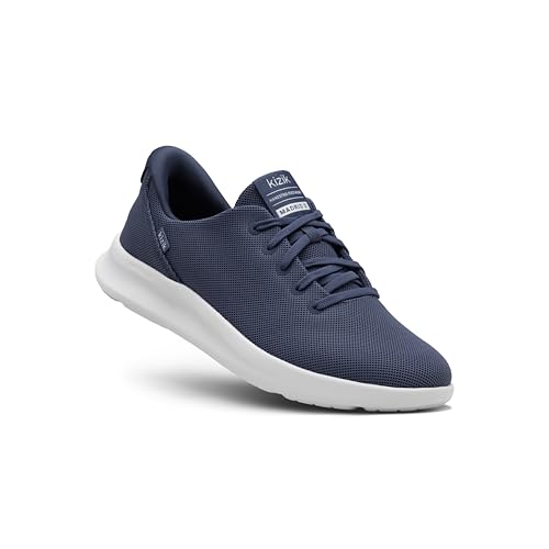 Kizik Madrid 2 Slip On Shoes for Men: Comfortable All-Day for Walking Gym or Casual Wear Wide Toe Box Available Slip in & Stand Out Hands Free - Blue Indigo M9
