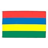 AZ FLAG - Mauritius Flag - 2x3 Ft - 100D Polyester Mauritian Banner with Two Metal Grommets - Fade Resistant - Vivid Colors - 2' x 3' Feet - 90x60 Cm