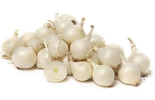 Fresh Himalayas Organic White Pearl Onions Parasitize & Fertilizer Free Organic Fresh Pearl Onion 10 Ounce...