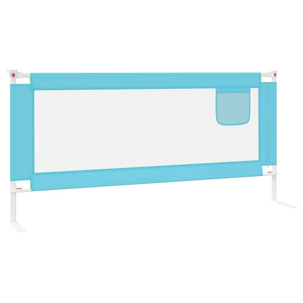 Generisch Kleinkind-Bettschutzgitter Blau 200x25 cm Stoff,Baby & Kleinkind,Babysicherheit,Baby-Bettschutzgitter,10215