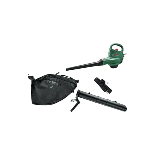 Bosch Home and Garden UniversalGardenTidy Electric Leaf Vacuum Cleaner/Leaf Blower (3000 W, Collection Bag 50 L, Continuous Speed Setting, for Blowing, Vacuuming and Chopping Leaves, in Box) Green,