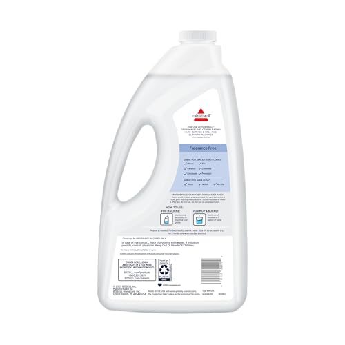 Bissell Multi‑Surface Free & Clear Floor Cleaning Solution, 64 oz – Fragrance‑Free Cleaner for Sealed Hard Floors & Area Rugs, Safe for Kids & Pets, Compatible with CrossWave & SpinWave Machines - image 8