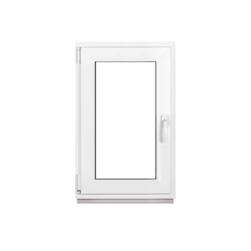 Framex Kellerfenster Fenster Kunststofffenster Weiß Breite x Höhe 50 x 80 cm (500 x 800 mm) 2-fach (32 mm) Dreh Kipp DIN Links - Premium - Alle Größen