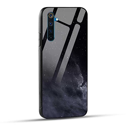 Image of NDCOM for Realme 6 Pro Back Cover Stars in The Dark Printed Glass Case