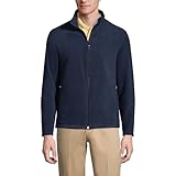 Lands' End School Uniform Kids Coed Midweight Fleece Jacket Classic Navy Mens Regular Small
