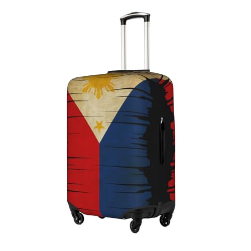 Travel Luggage Cover Vintage America And Philippines Flag 4 Fashion Washable Baggage Suitcase Protector Fit For Luggage Large2