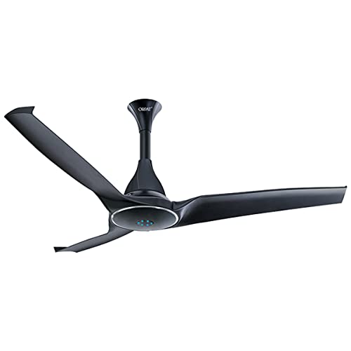 Orpat BLDC Ceiling Fan | Moneysaver Silencio | Energy Efficient | Fan With LED Light | Controlled With Remote & App | 100% Rust Free Blade | Anti Dust & Anti Bacterial | 28W | Charcoal Grey