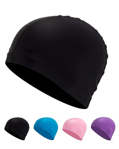 Badekappe Kinder Stoff (4-10 Jahre) – Bequem, Langlebig & Hochelastisch...