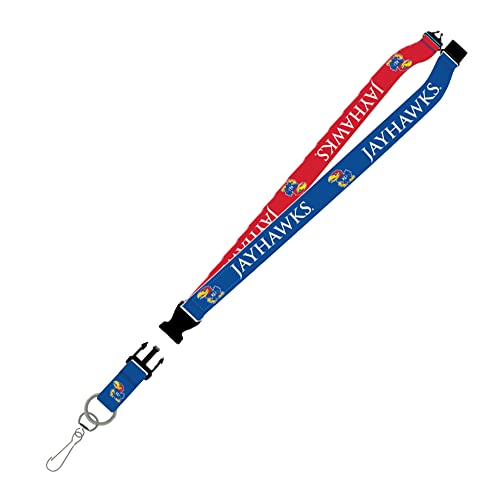 Lanière bicolore Kansas Jayhawks cordon tour de cou porte-badge Pro Specialties