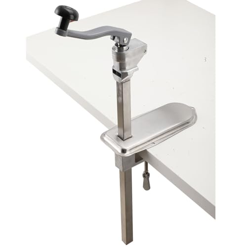 Lfhelper Heavy Duty Tin Opener Bench Can Opener Stainless Steel Desktop Can Opener for Commercial Kitchen Hotel Food Factory