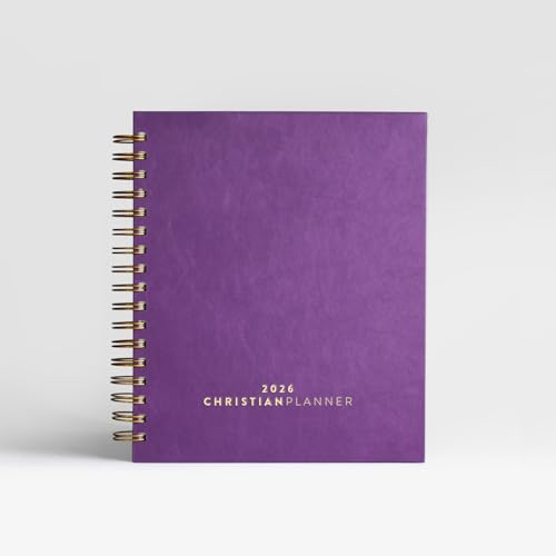 Christian Planner 2026 Daily Planner - Faith Based Monthly and Weekly Planner Vision Board and Habit Tracker - 2026 Calendar Personal Organizer and Devotional Journal (Spiral Ultra Violet)
