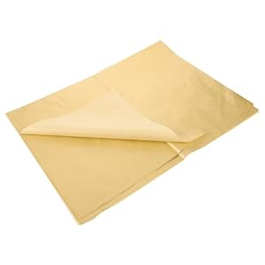 Housoutil 20 Blatt Packpapier Geschenkpapier Golden