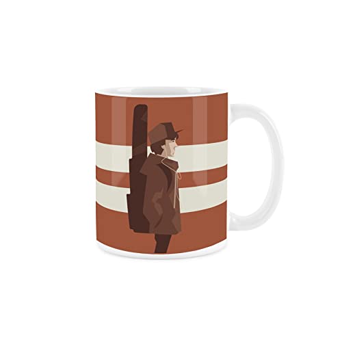 Purely Home Guitar Mug - Musician Busker Design White Ceramic Cup - Tea/Coffee Gift for Music Lovers
