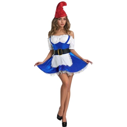 Robe traditionnelle bavaroise pour femme sexy bleu foncé style midi