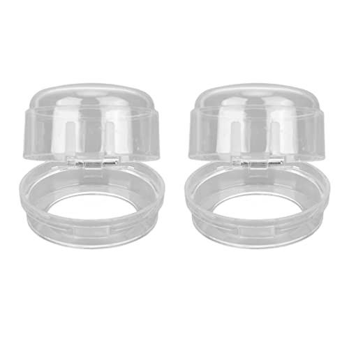 Child Proof Gas Stove Knob Covers, Easy To Install, High Temperature, Detachable and Reusable, 2pcs, Protector, with 302? HeatResistant, for Home Kitchen (Transparent)