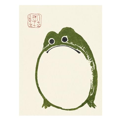 After Taigado Giryo Grumpy Frog 2 affiche décoration salon 60 x 80 cm