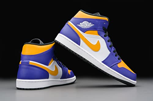 Jordan Mens Air 1 Mid DQ8426 517 Lakers - Size3