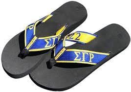 Sigma Gamma Rho Sorority Ladies Thong-Style Flip Flop Sandals