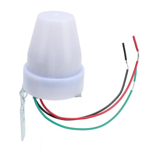 Photocell Sensor with Light Control Switch, Automatic Dusk to Dawn, IP33 Outdoor Lighting Sensor for Garden, Pathway, Barn Lights (AC100-240V)