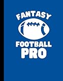 Fantasy Football Pro: College Ruled 110 Pages | One Subject Composition Notebook | 8.5x11 in. | Blue (Fantasy Football Notebooks)