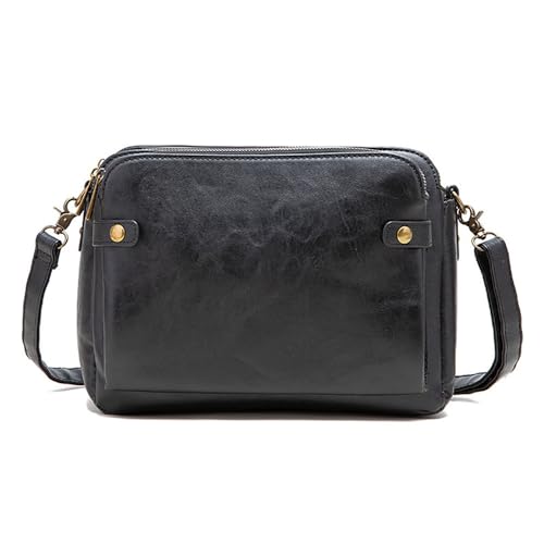 Sac en cuir rétro de qualité supérieure petit fourre-tout chic avec pochette femme