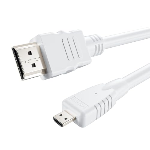 4K Micro HDMI à HDMI câble 3.3FT, HDMI à Micro HDMI Adaptateur de câble 4K@60Hz, 18Gbps, HDR, ARC, 3D, Compatible avec GoPro Hero Raspberry Pi 5/4 Yoga caméra vidéo carte de capture HDTV portable PC moniteur